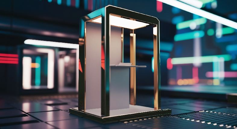 A premium, custom-fabricated lockable sensory drop-box designed for a high-end corporate product teaser campaign in Delhi NCR.